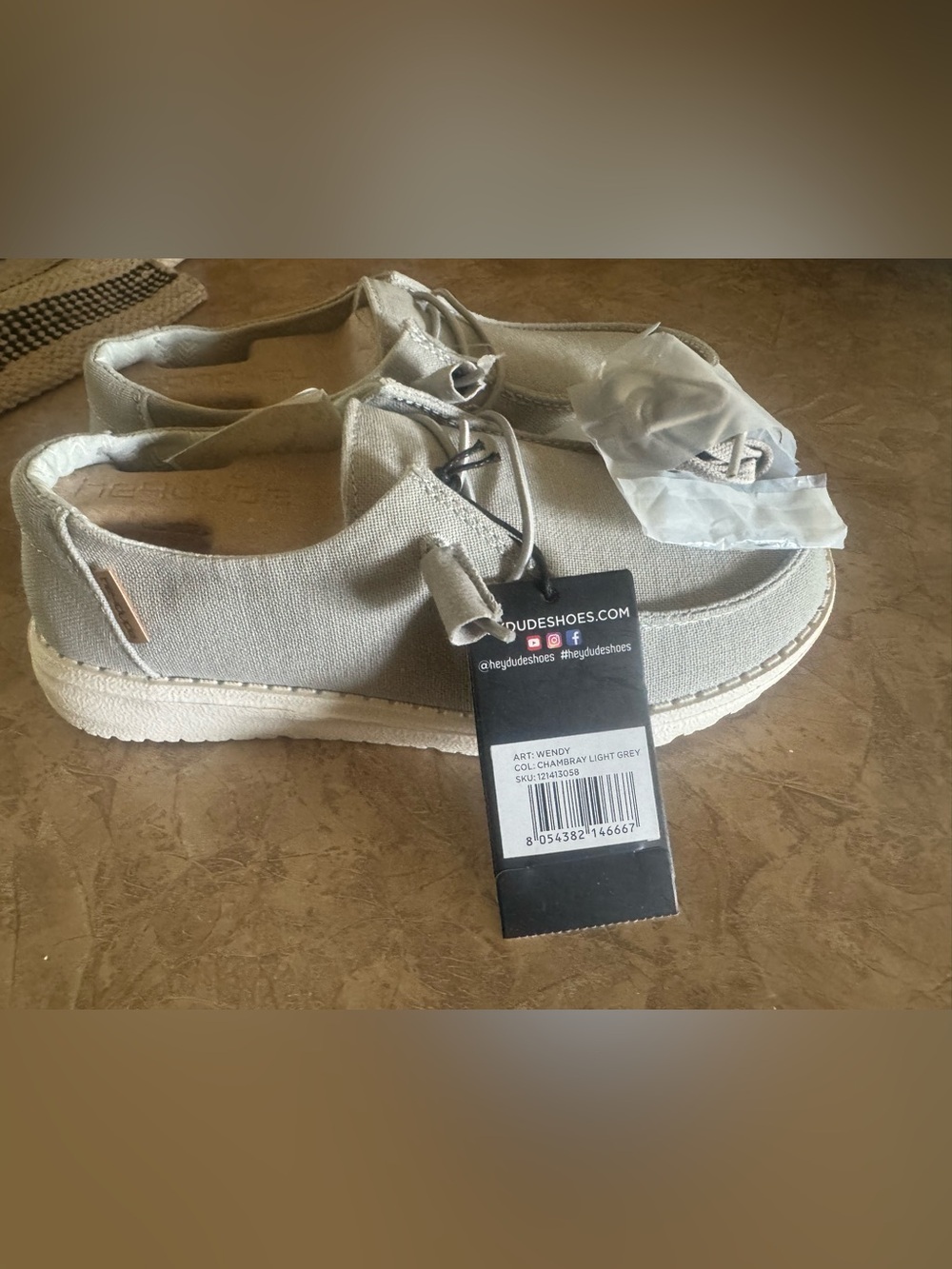 Hey Dude Wendy Slip-On Sneakers in Light Grey